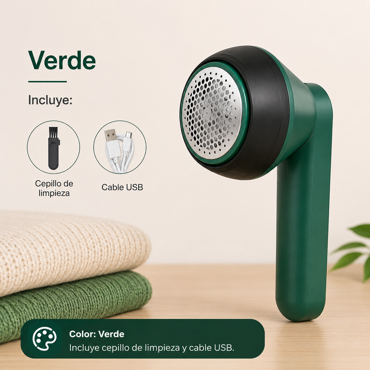 Quita pelusas Eléctrico Portátil USB, LintClean Pro™