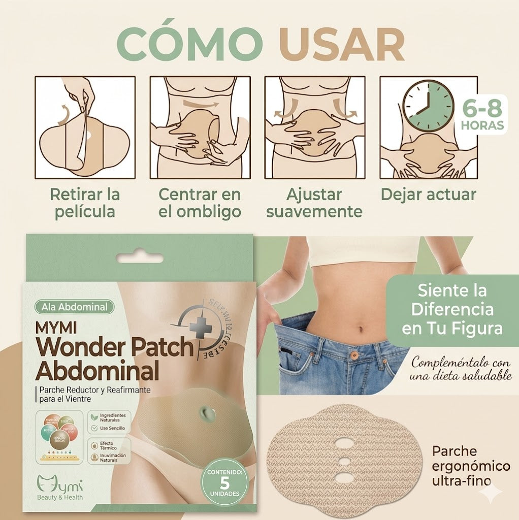 🌟 Parches reductores MYMI Wonder Patch™ - prácticos y efectivos