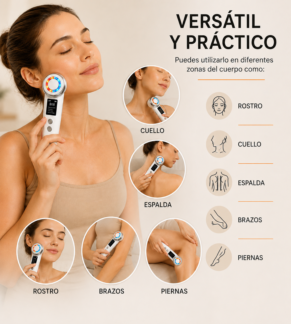 Masajeador Elevador Facial Rejuvenecedor
